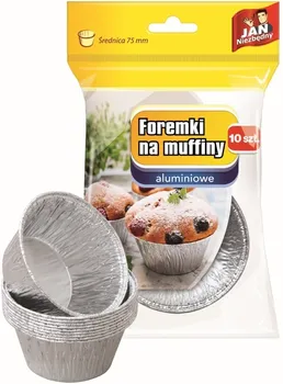 Foremka JAN NIEZBĘDNY Foremki aluminiowe na muffiny 10 szt 
