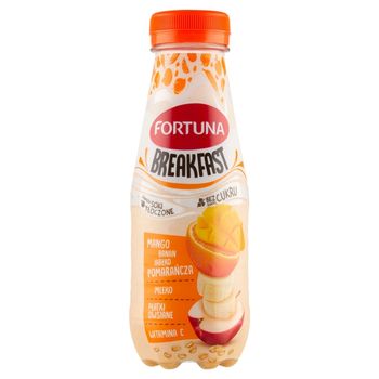 FORTUNA Breakfast Przekąska jabłko pomarańcza banan mango z płatkami i mlekiem 300 ml