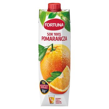 Fortuna Sok 100% pomarańcza 1 l