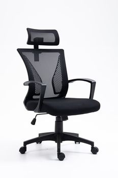 Fotel Biurowy VERTO z zagłówkiem 65 × 65 × 105/115 cm