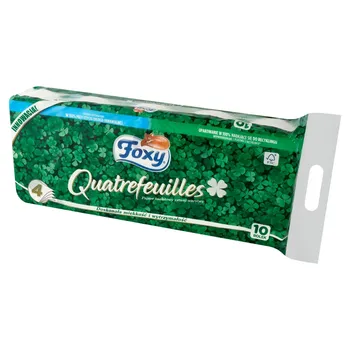 Foxy Quatrefeuilles Papier toaletowy cztery warstwy 10 sztuk