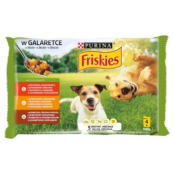 Friskies Karma dla psów w galaretce 400 g (4 x 100 g)