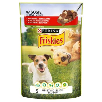 Friskies Karma dla psów w sosie z wołowiną i ziemniakami 100 g