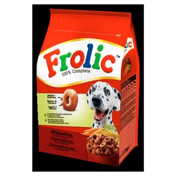Frolic Sucha karma dla psów z wołowiną zbożami i warzywami 2.8 kg