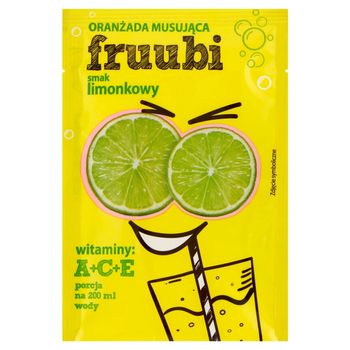 Fruubi Oranżada musująca smak limonkowy 23 g
