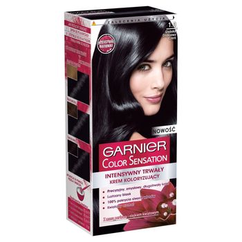 Garnier Color Sensation Farba do włosów 1.0 Głęboka onyksowa czerń