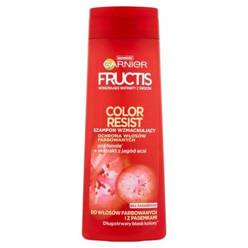 Garnier Fructis Color Resist Szampon wzmacniający do włosów farbowanych i z pasemkami 400 ml