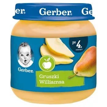Gerber Gruszki Williamsa dla niemowląt po 4. miesiącu 125 g