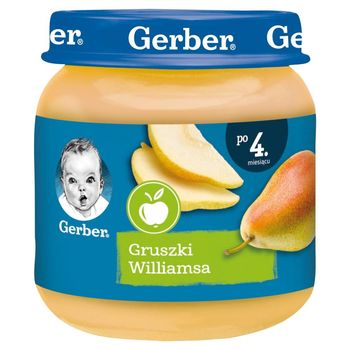 Gerber Gruszki Williamsa dla niemowląt po 4. miesiącu 125 g