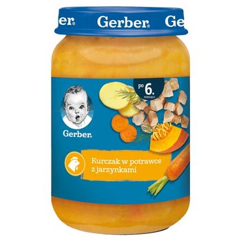 Gerber Kurczak w potrawce z jarzynkami dla niemowląt po 6. miesiącu 190 g