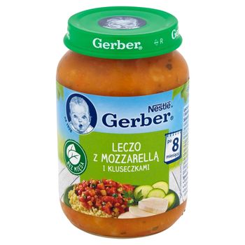 Gerber Leczo z mozzarellą i kluseczkami po 8 miesiącu 190 g