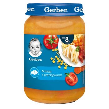 Gerber Mintaj z warzywami dla niemowląt po 8. miesiącu 190 g