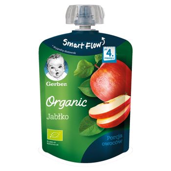 Gerber Organic Deserek Jabłko dla niemowląt po 4. miesiącu 90 g