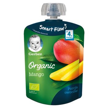 Gerber Organic Deserek Mango dla niemowląt po 4. miesiącu 90 g