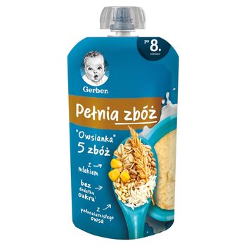 Gerber Pełnia zbóż "Owsianka" 5 zbóż po dla niemowląt 8. miesiącu 110 g