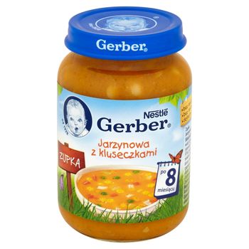 Gerber Zupka Jarzynowa z kluseczkami po 8 miesiącu 190 g