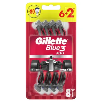 Gillette Blue3 Nitro Jednorazowa maszynka do golenia dla mężczyzn, 6+2 sztuki