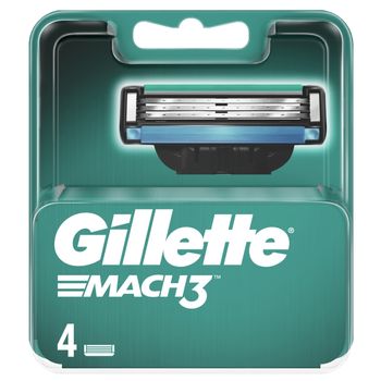 Gillette Mach3 Ostrza wymienne do maszynki do golenia dla mężczyzn, 4 sztuki