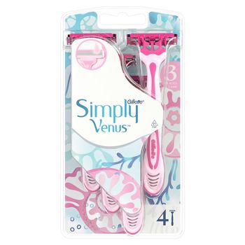Gillette Venus Simply 3 Maszynki jednorazowe, liczba sztuk w opakowaniu: 4