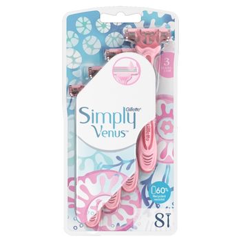 Gillette Venus Simply 3 Maszynki jednorazowe, liczba sztuk w opakowaniu: 8