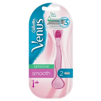 Gillette Venus Smooth Sensitive Maszynka do golenia dla kobiet - 2 Ostrza Wymienne