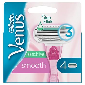 Gillette Venus Smooth Sensitive Ostrza wymienne do maszynki do golenia 4 sztuk