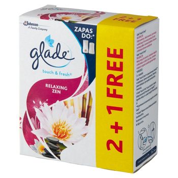 Glade Touch & Fresh Relaxing Zen Zapas do odświeżacza powietrza 3 x 10 ml