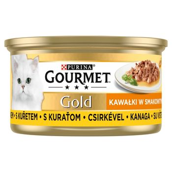 Gourmet Gold Karma dla kotów kawałki w smakowitym sosie z kurczakiem 85 g