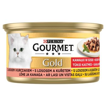 Gourmet Gold Karma dla kotów łosoś i kurczak w sosie z pomidorami 85 g
