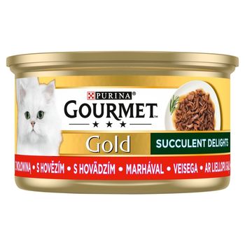Gourmet Gold Karma dla kotów z wołowiną 85 g