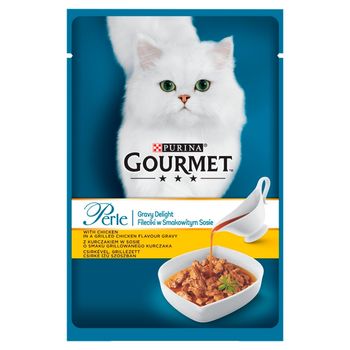 Gourmet Perle Karma dla kotów mini fileciki w smakowitym sosie z kurczakiem 85 g