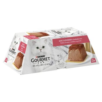 Gourmet Revelations Karma dla kotów mus z łososiem 114 g (2 x 57 g)