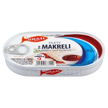 Graal Filety z makreli w słodkim sosie barbecue 170 g