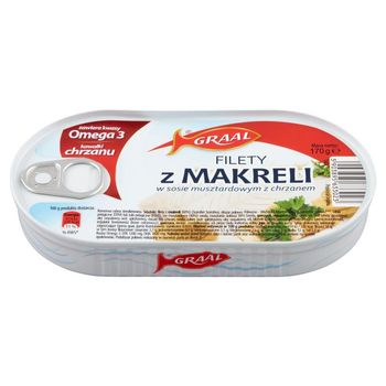 Graal Filety z makreli w sosie musztardowym z chrzanem 170 g