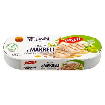 Graal Grillowane filety z makreli z oliwą z oliwek extra virgin 120 g