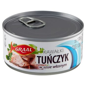 Graal Tuńczyk kawałki w sosie własnym 170 g