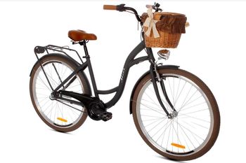Green Bike Alice Colors Rower miejski 28'' 3B kosz różowy
