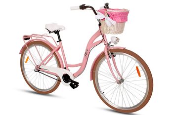 Green Bike Alice Colors Rower miejski 28'' 3B kosz różowy