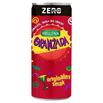 Hellena Zero Cukru Oranżada czerwona 250 ml