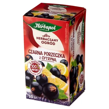 Herbapol Herbaciany Ogród Herbatka owocowo-ziołowa czarna porzeczka z cytryną 54 g (20 x 2,7 g)
