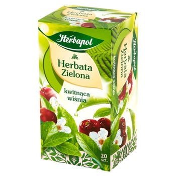 Herbapol Herbata zielona kwitnąca wiśnia 34 g (20 x 1,7 g)
