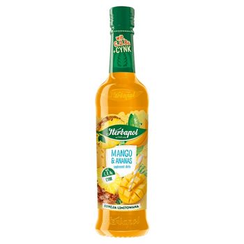 Herbapol Suplement diety syrop o smaku mango z ananasem 420 ml