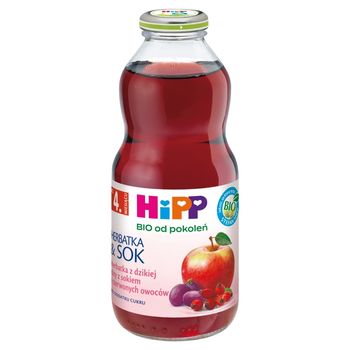 HiPP BIO Herbatka z dzikiej róży z sokiem z czerwonych owoców po 4. miesiącu 0,5 l