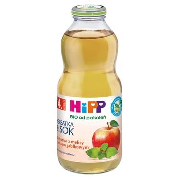 HiPP BIO Herbatka z melisy z sokiem jabłkowym po 4. miesiącu 0,5 l
