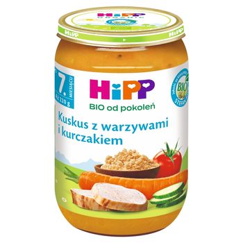 HiPP BIO Kuskus z warzywami i kurczakiem po 7. miesiącu 220 g