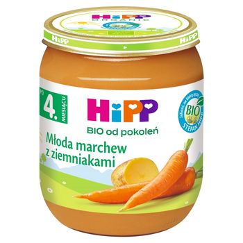 HiPP BIO Młoda marchew z ziemniakami po 4. miesiącu 125 g