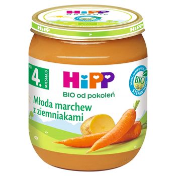HiPP BIO Młoda marchew z ziemniakami po 4. miesiącu 125 g