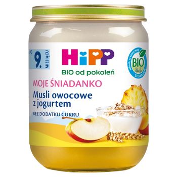 HiPP BIO Moje Śniadanko Musli owocowe z jogurtem po 9. miesiącu 160 g