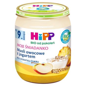 HiPP BIO Moje Śniadanko Musli owocowe z jogurtem po 9. miesiącu 160 g