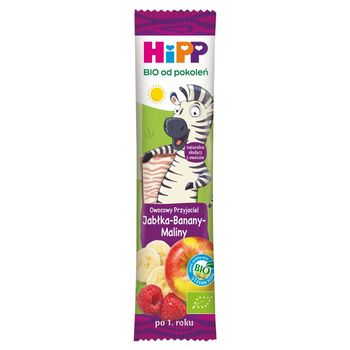 HiPP BIO Owocowy Przyjaciel Owocowy batonik dla małych dzieci po 1. roku jabłka-banany-maliny 23 g